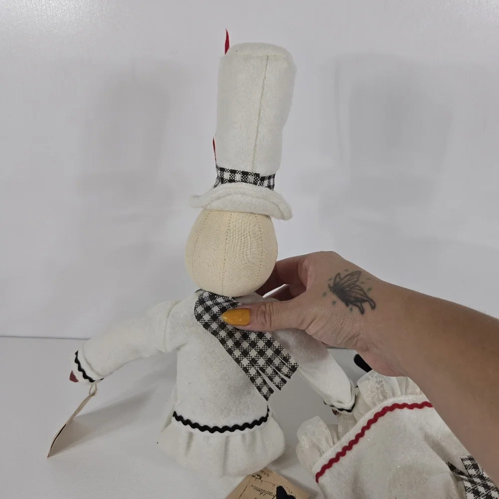 Gathered Traditions Joe Spencer Haley Snow Girl Harvey‎ Folk Art Christmas Dolls